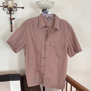 Outdoor Research Men's Red Checkered Button Down Shirt